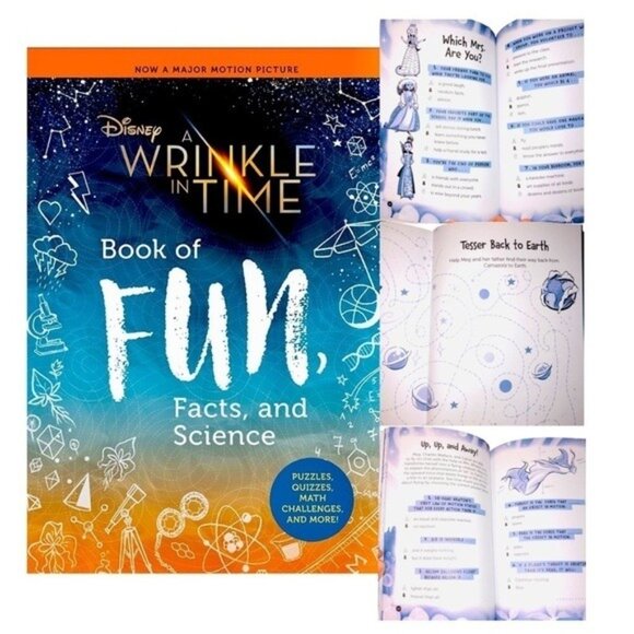 Disney’s A Wrinkle in Time Book of Fun, Facts & Science NWT - Picture 8 of 16